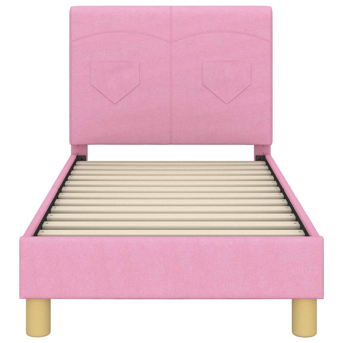 Struttura letto per bambini con testata Rosa 70 x 140 cm 42010982