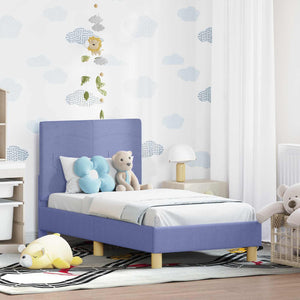 Struttura letto per bambini con testata Blu jeans 70 x 140 cm 42010983