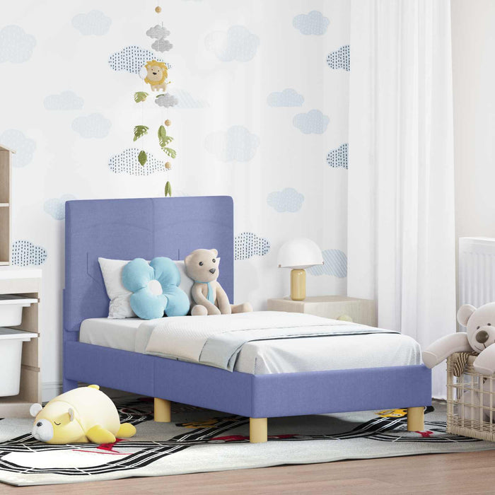 Struttura letto per bambini con testata Blu jeans 70 x 140 cm 42010983