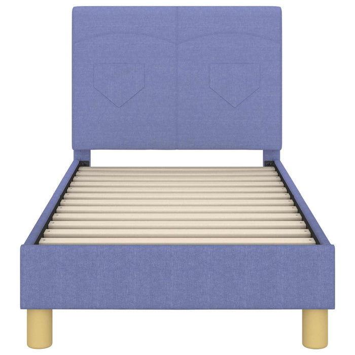 Struttura letto per bambini con testata Blu jeans 70 x 140 cm 42010983