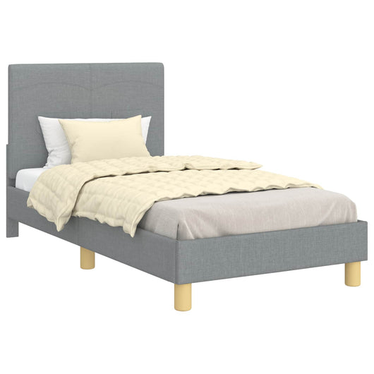 Struttura letto bambini con testata Grigio chiaro 80 x 160 cm 42010984