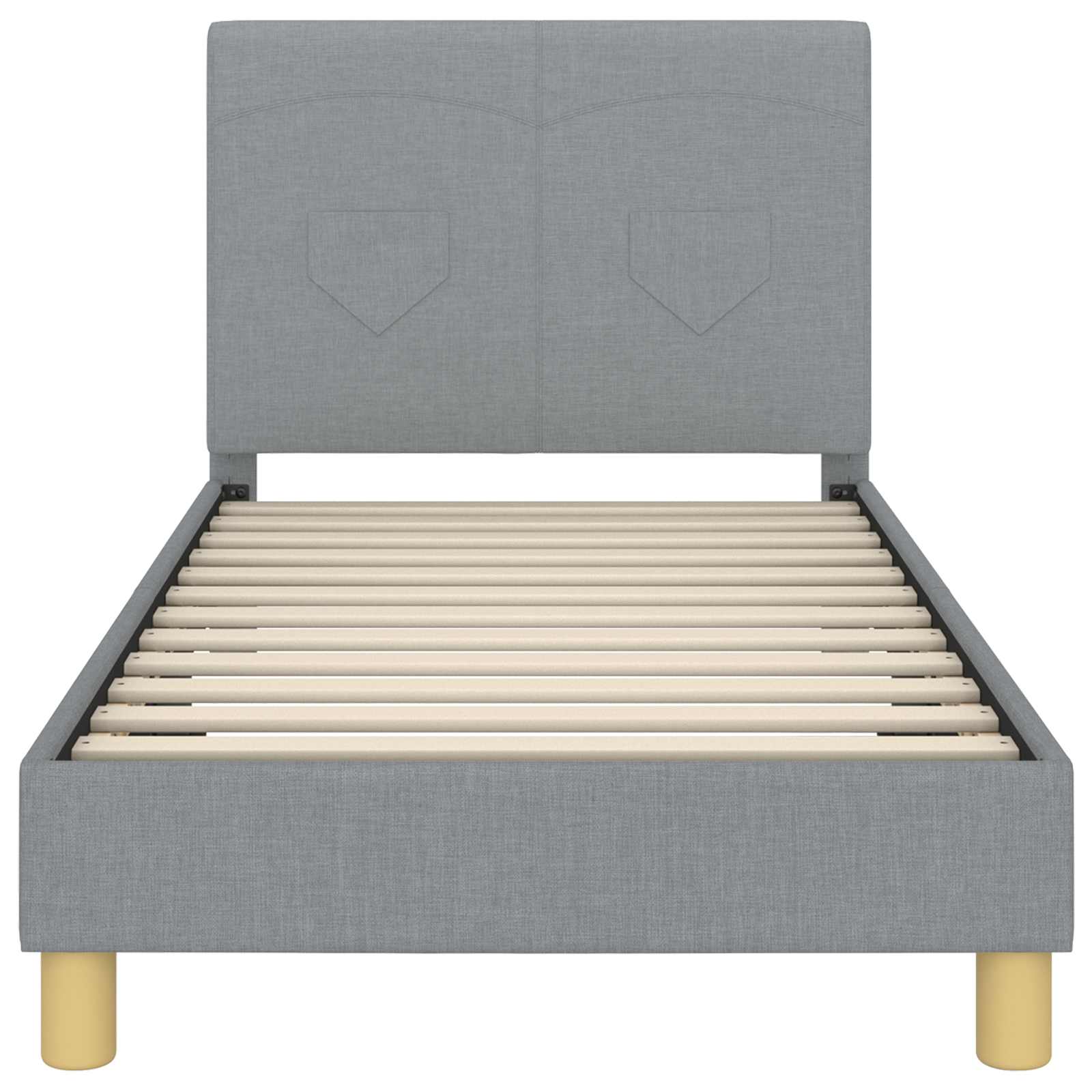 Struttura letto bambini con testata Grigio chiaro 80 x 160 cm 42010984