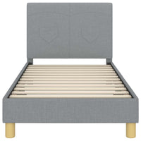 Struttura letto bambini con testata Grigio chiaro 80 x 160 cm 42010984