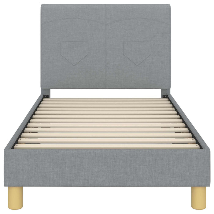 Struttura letto bambini con testata Grigio chiaro 80 x 160 cm 42010984