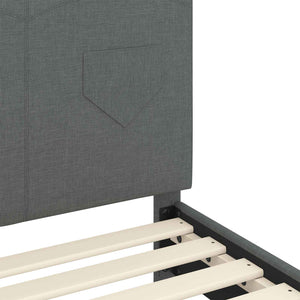 Struttura letto bambini con testata Grigio scuro 80 x 160 cm 42010985