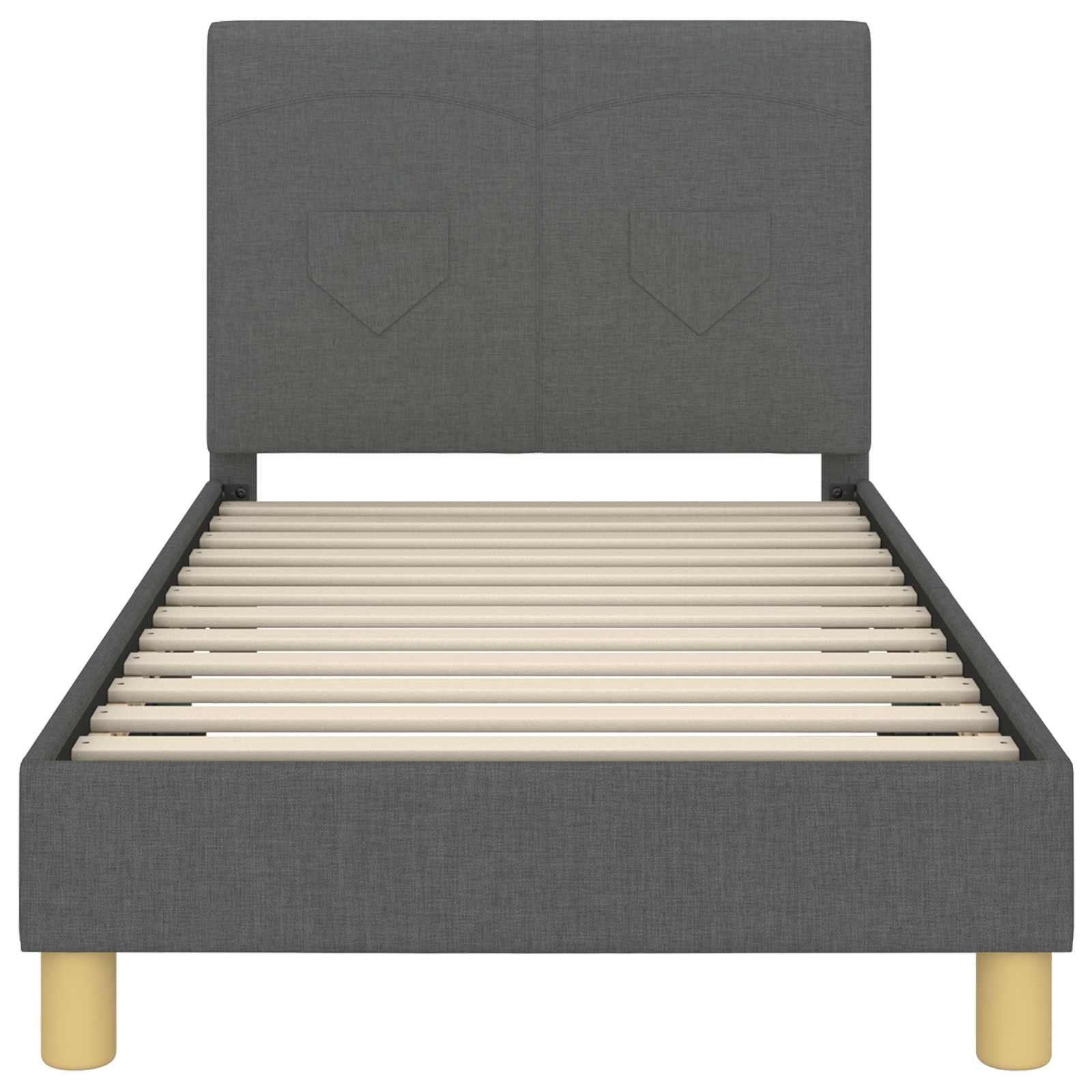 Struttura letto bambini con testata Grigio scuro 80 x 160 cm 42010985