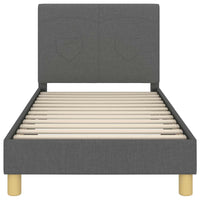 Struttura letto bambini con testata Grigio scuro 80 x 160 cm 42010985