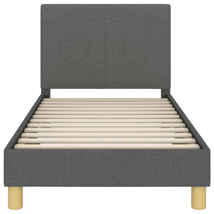 Struttura letto bambini con testata Grigio scuro 80 x 160 cm 42010985