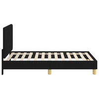 Struttura letto bambini con testata Nero 80 x 160 cm Tessuto 42010986