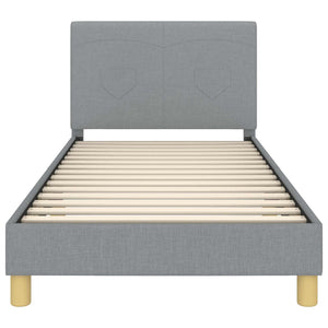 Struttura letto bambini con testata Grigio chiaro 80 x 200 cm 42010989
