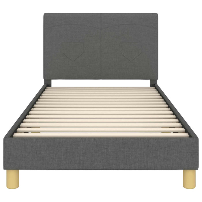 Struttura letto bambini con testata Grigio scuro 80 x 200 cm 42010990