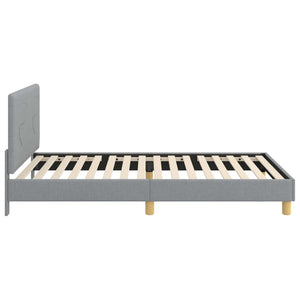 Struttura letto bambini con testata Grigio chiaro 90 x 190 cm 42010994