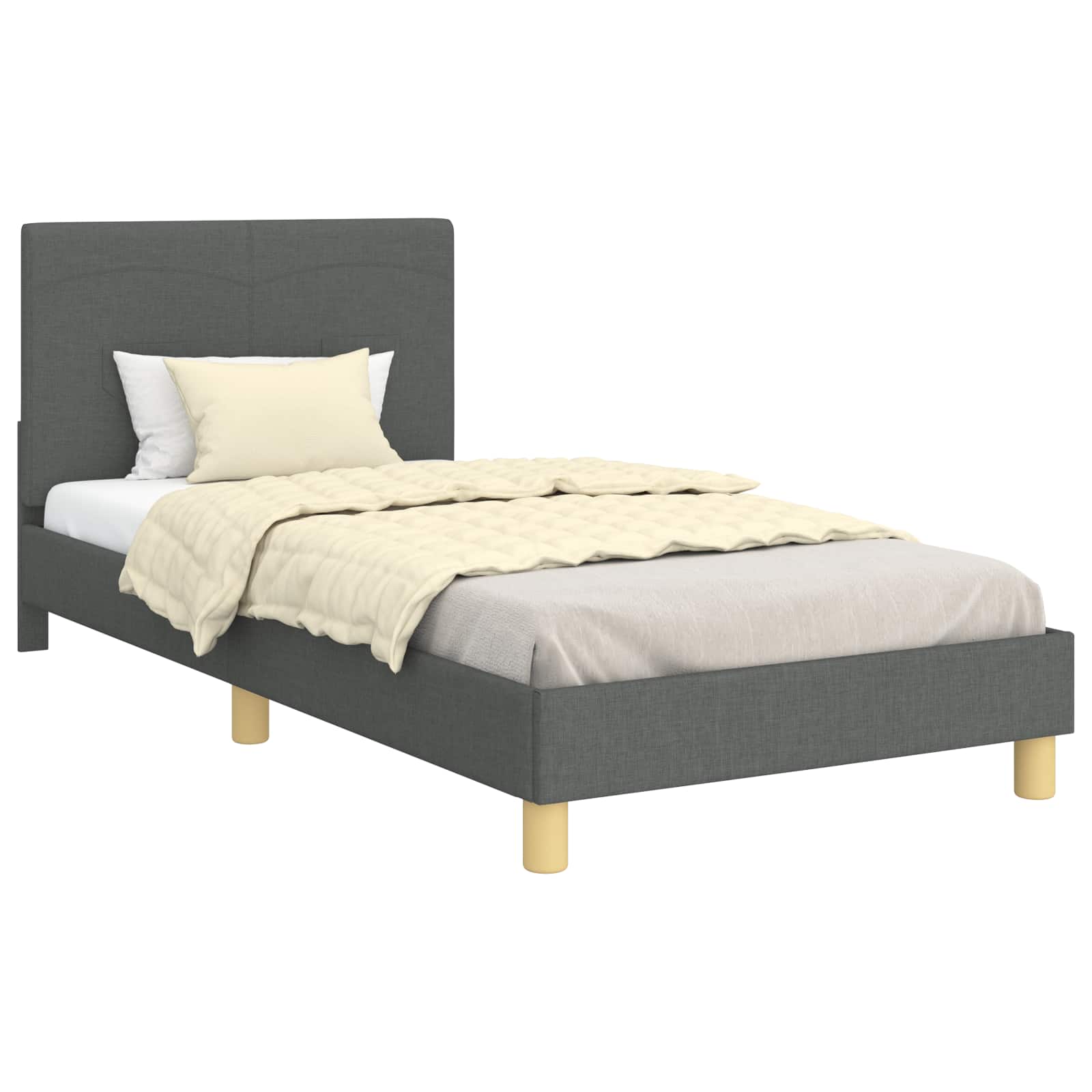 Struttura letto bambini con testata Grigio scuro 90 x 190 cm 42010995