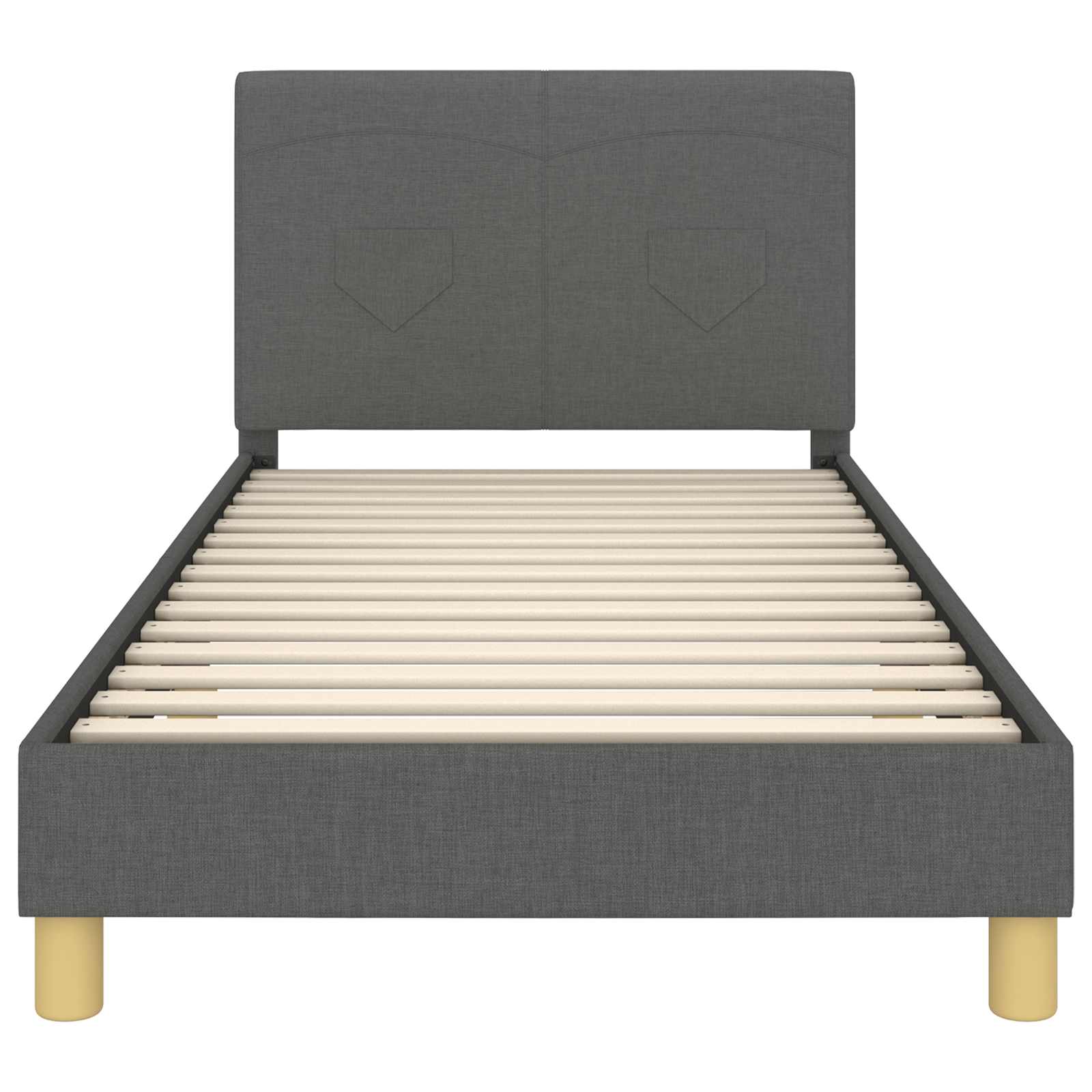 Struttura letto bambini con testata Grigio scuro 90 x 190 cm 42010995