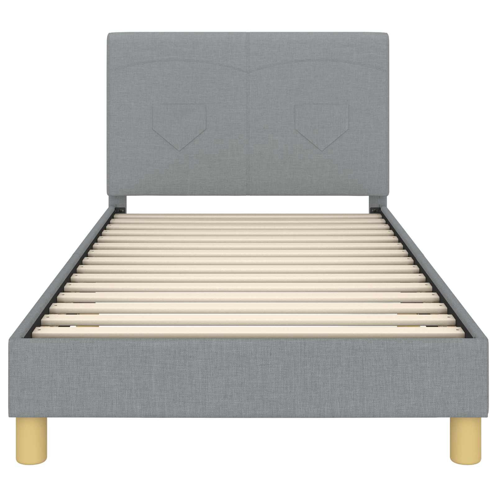 Struttura letto bambini con testata Grigio chiaro 90 x 200 cm 42010999