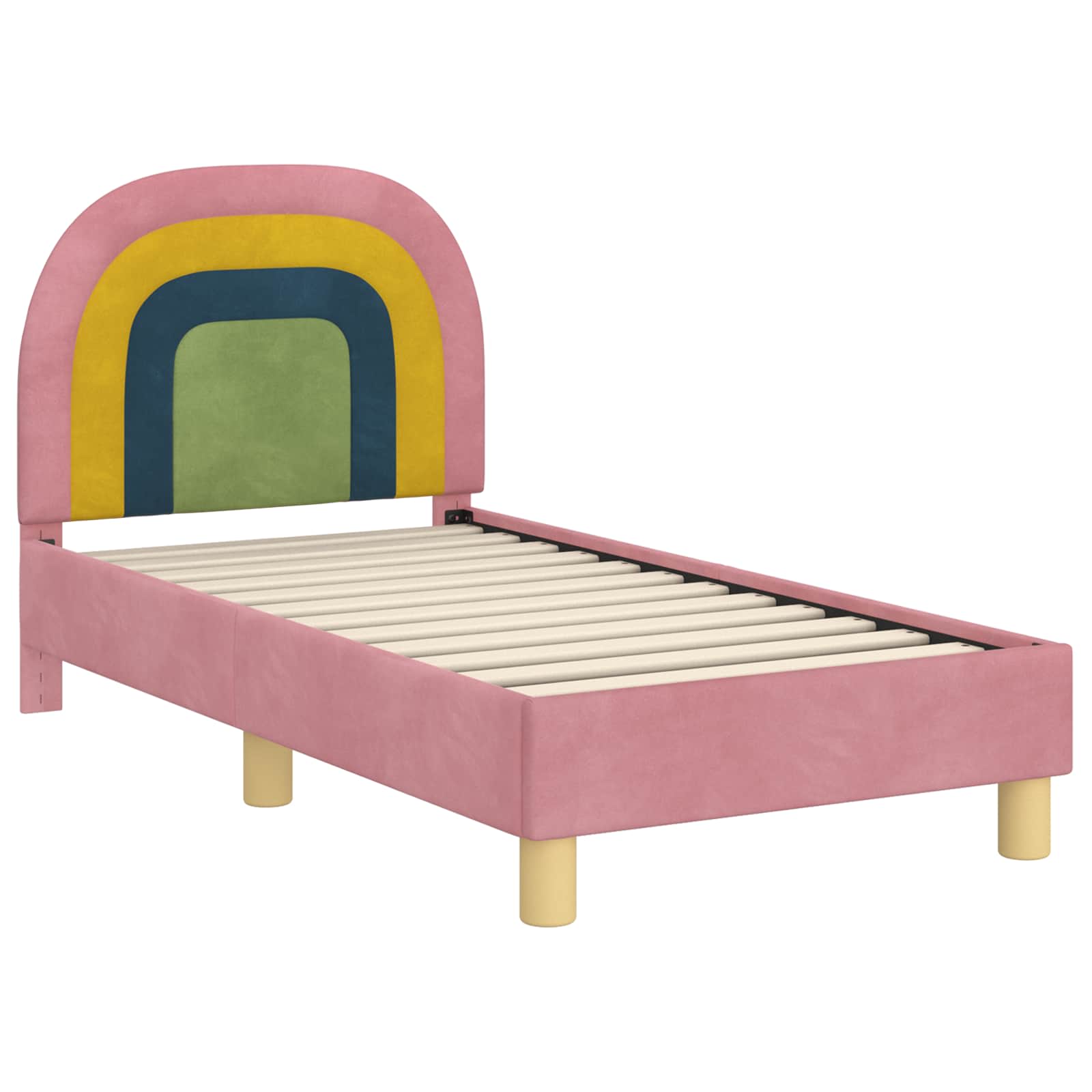 Struttura letto per bambini con testata Rosa 70 x 140 cm 42011005