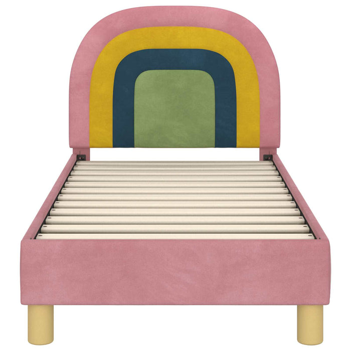 Struttura letto per bambini con testata Rosa 70 x 140 cm 42011005