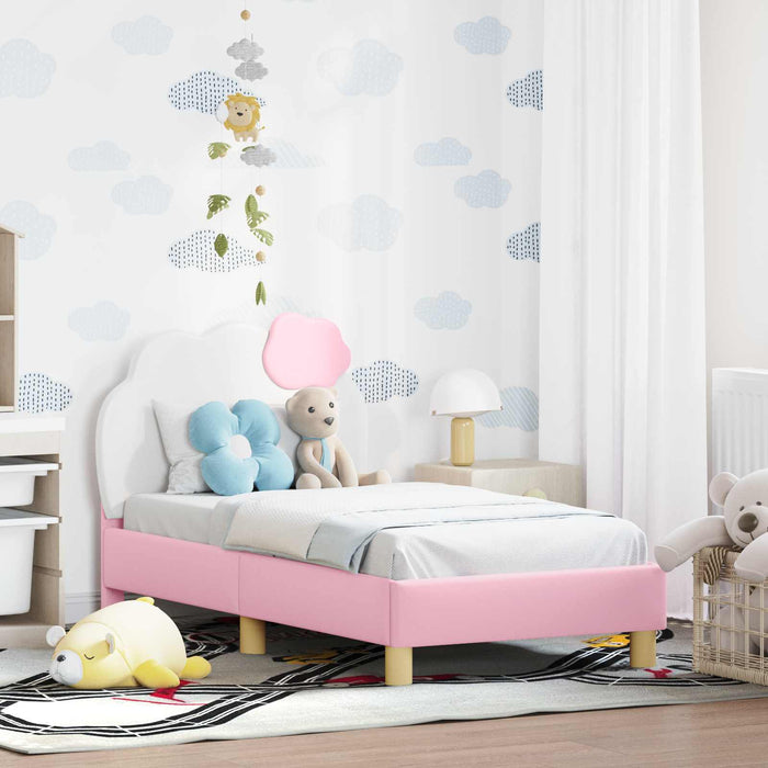 Struttura letto per bambini con testata Rosa 70 x 140 cm PU 42011014
