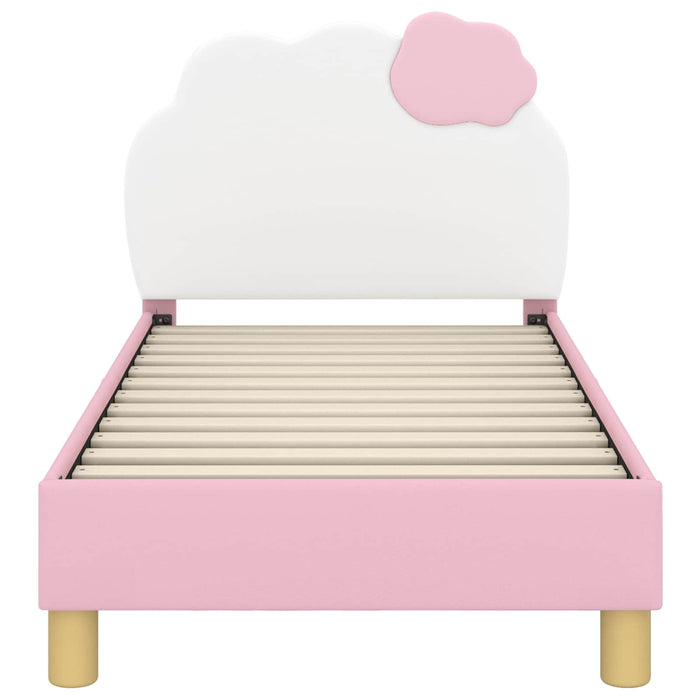 Struttura letto per bambini con testata Rosa 70 x 140 cm PU 42011014