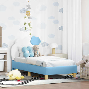 Struttura letto per bambini con testata Blu 70 x 140 cm PU 42011015