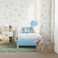 Struttura letto per bambini con testata Blu 70 x 140 cm PU 42011015