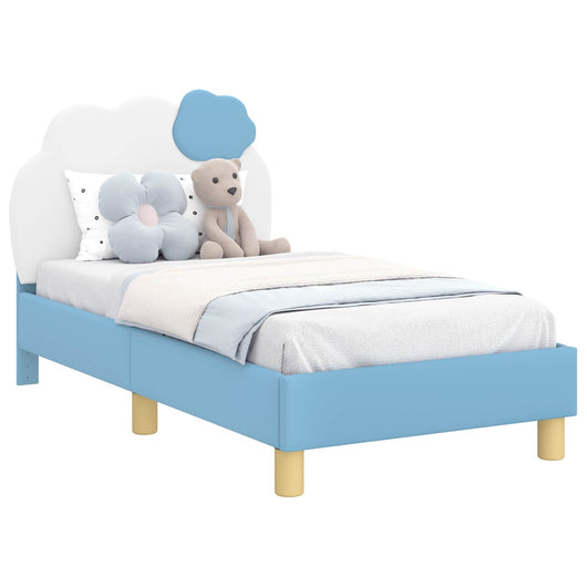 Struttura letto per bambini con testata Blu 70 x 140 cm PU 42011015