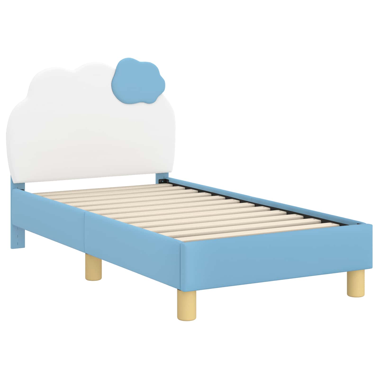 Struttura letto per bambini con testata Blu 70 x 140 cm PU 42011015