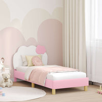 Struttura letto bambini con testata Rosa 80 x 160 cm PU 42011016