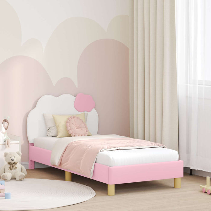 Struttura letto bambini con testata Rosa 80 x 160 cm PU 42011016