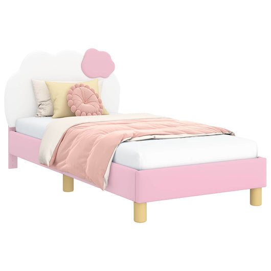 Struttura letto bambini con testata Rosa 80 x 160 cm PU 42011016