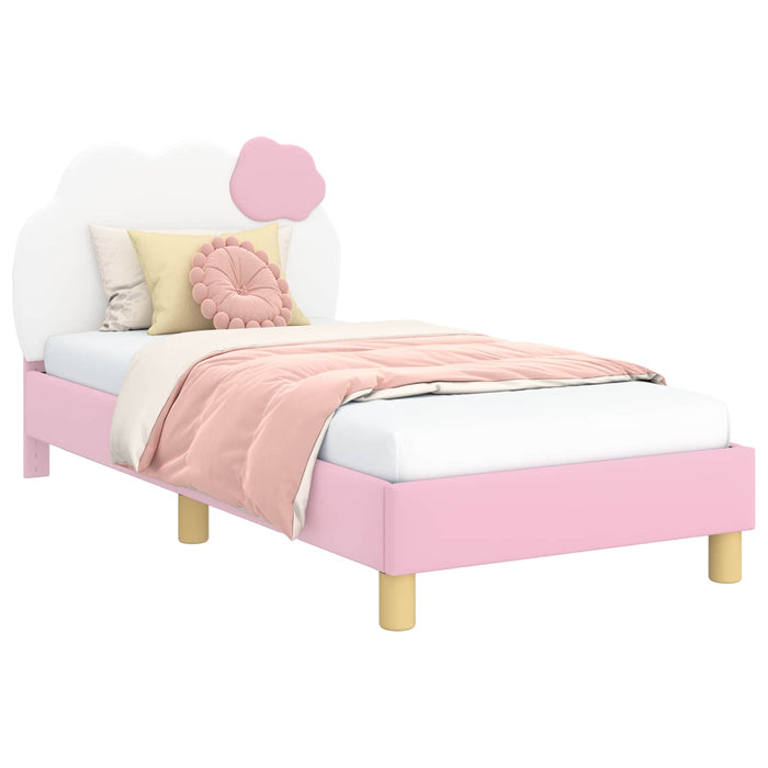 Struttura letto bambini con testata Rosa 80 x 160 cm PU 42011016