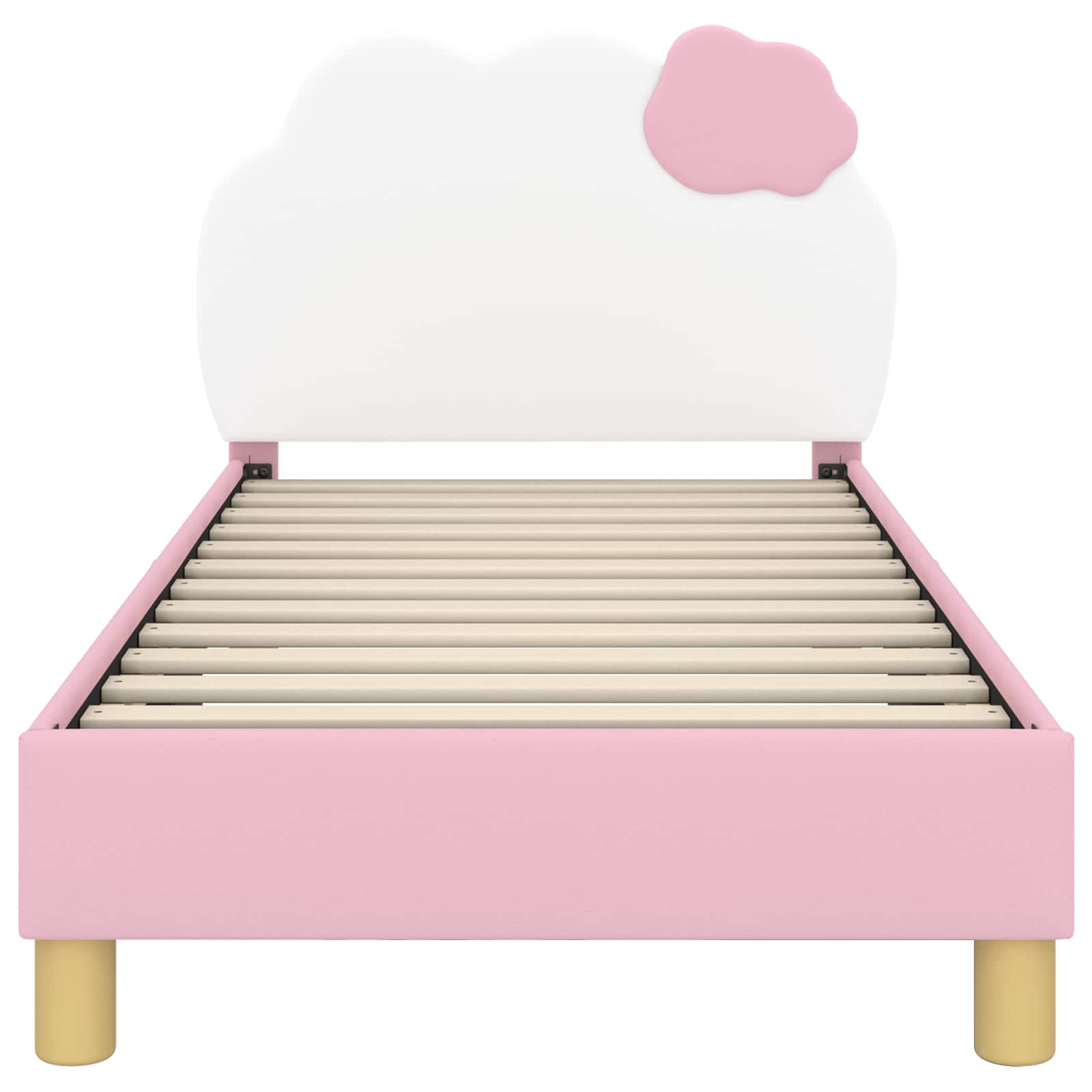 Struttura letto bambini con testata Rosa 80 x 160 cm PU 42011016