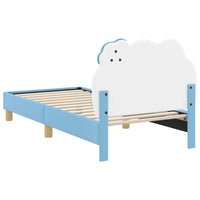 Struttura letto bambini con testata Blu 80 x 160 cm PU 42011017