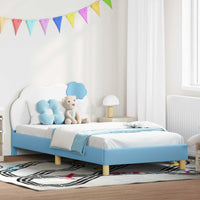 Struttura letto bambini con testata Blu 90 x 190 cm PU 42011021