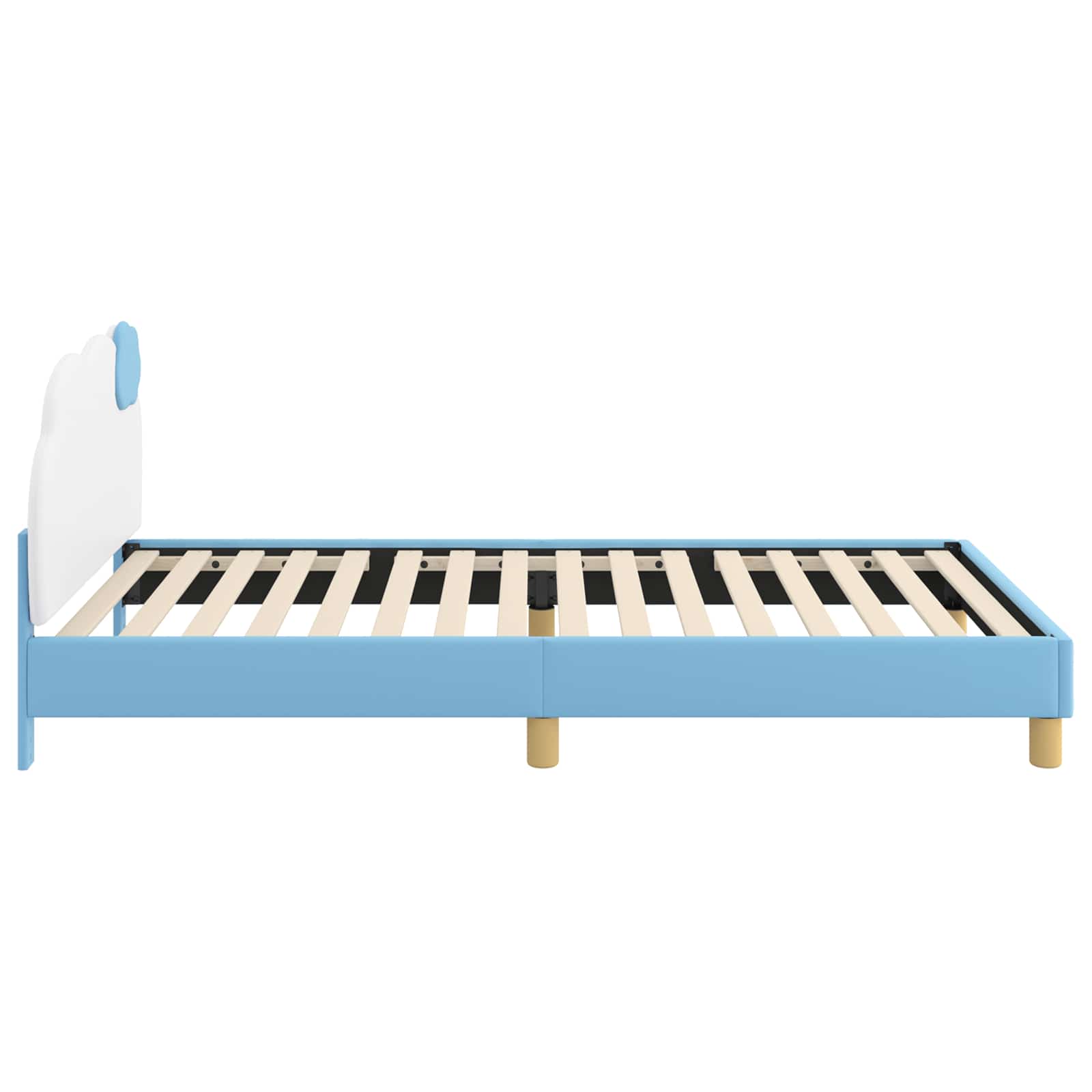 Struttura letto bambini con testata Blu 90 x 190 cm PU 42011021