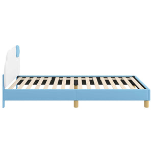 Struttura letto bambini con testata Blu 90 x 190 cm PU 42011021
