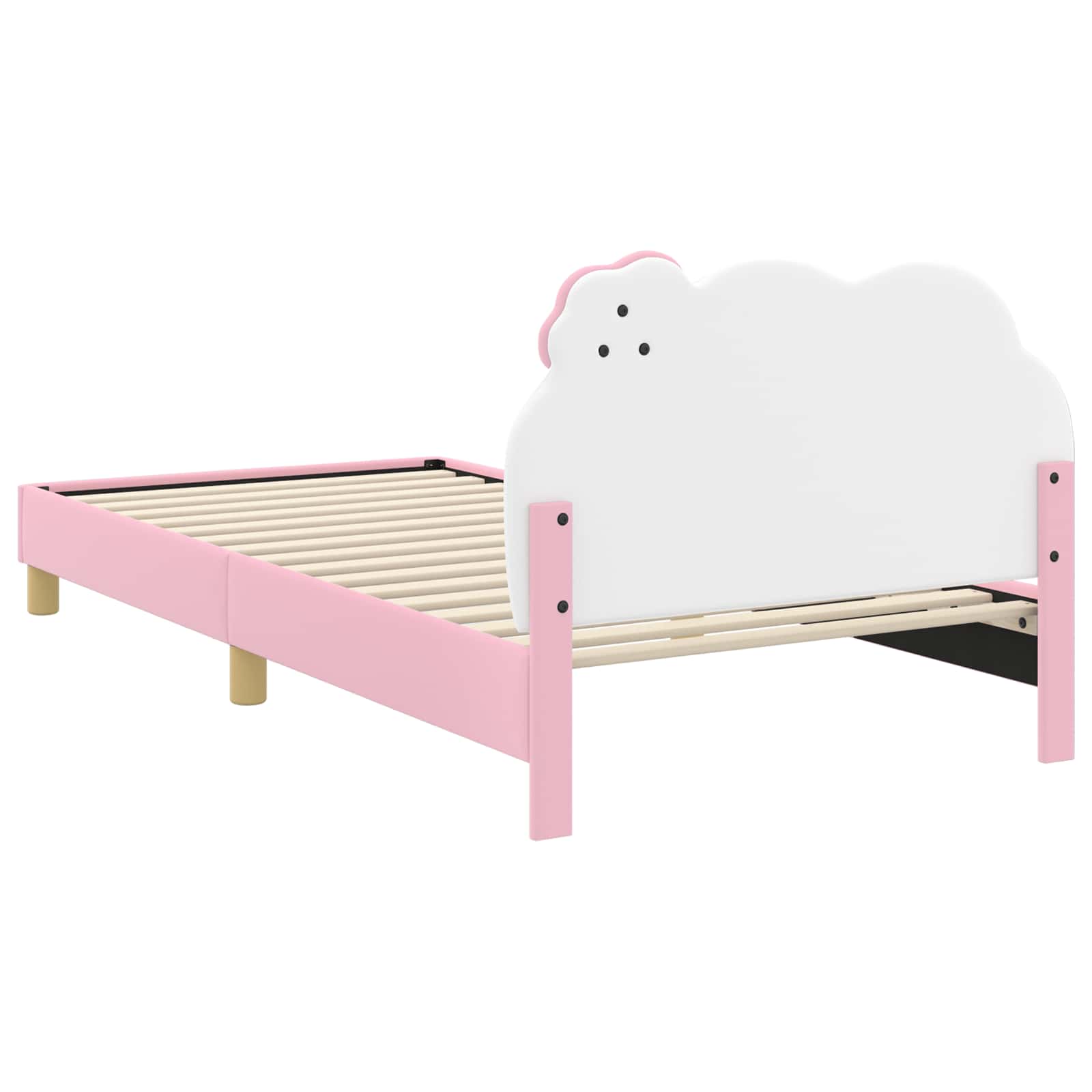 Struttura letto bambini con testata Rosa 90 x 200 cm PU 42011022