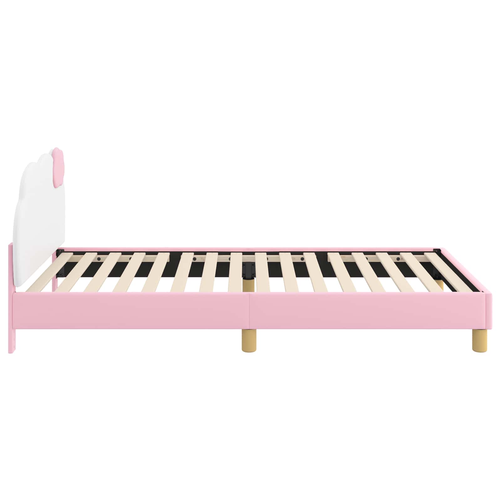 Struttura letto bambini con testata Rosa 90 x 200 cm PU 42011022
