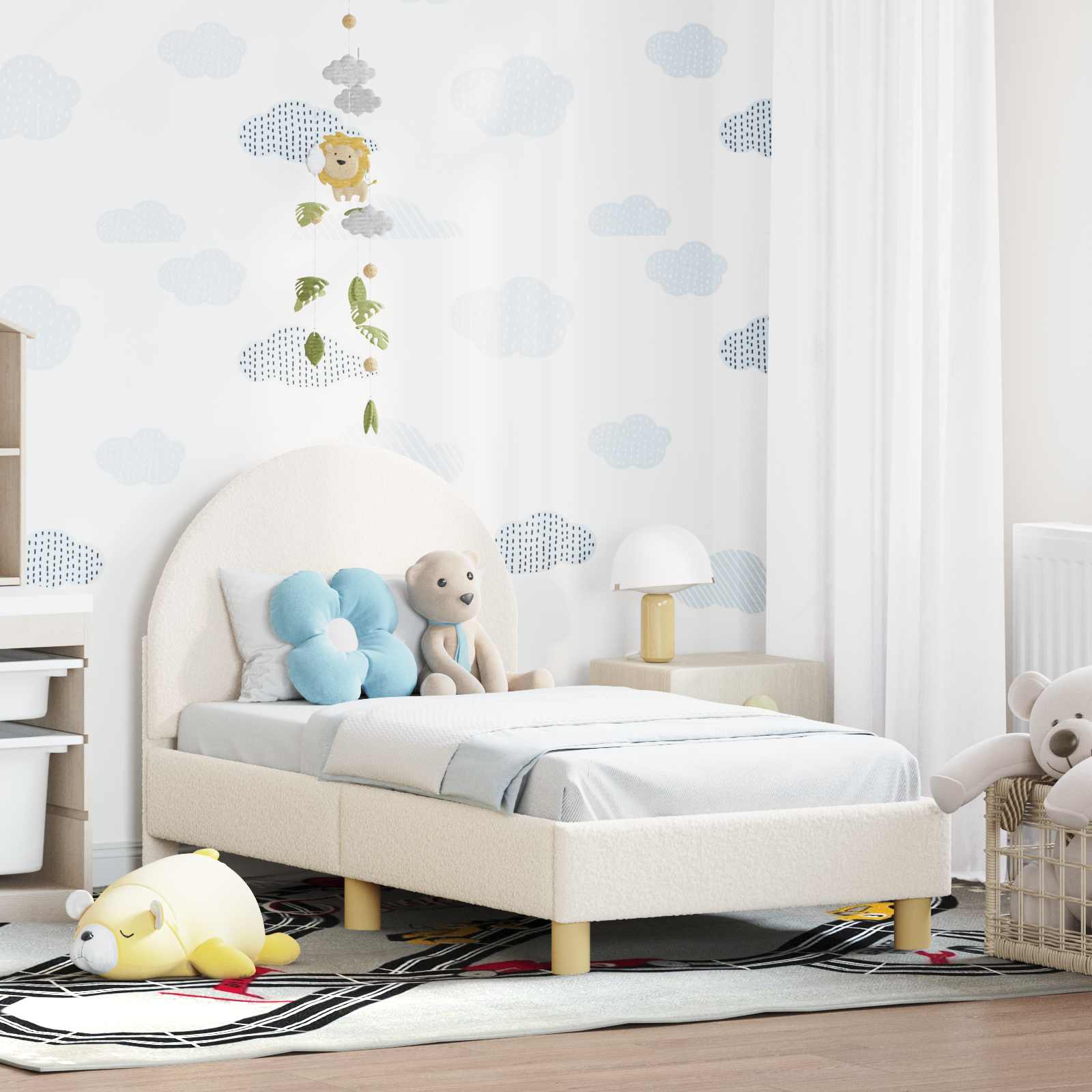 Struttura letto per bambini con testata Crema 70 x 140 cm 42011024