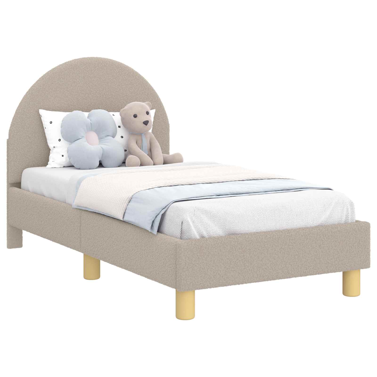 Struttura letto per bambini con testata Grigio chiaro 42011026