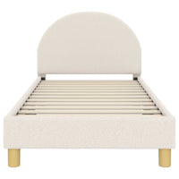 Struttura letto bambini con testata Crema 80 x 160 cm 42011027