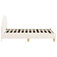 Struttura letto bambini con testata Crema 80 x 160 cm 42011027