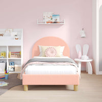 Struttura letto bambini con testata Rosa 80 x 160 cm 42011028