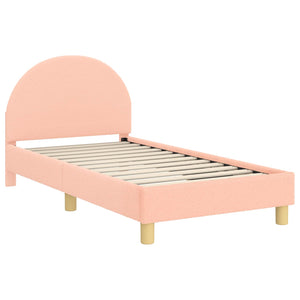 Struttura letto bambini con testata Rosa 80 x 160 cm 42011028