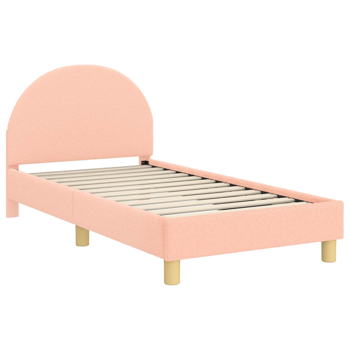 Struttura letto bambini con testata Rosa 80 x 160 cm 42011028