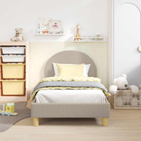 Struttura letto bambini con testata Grigio chiaro 80 x 160 cm 42011029