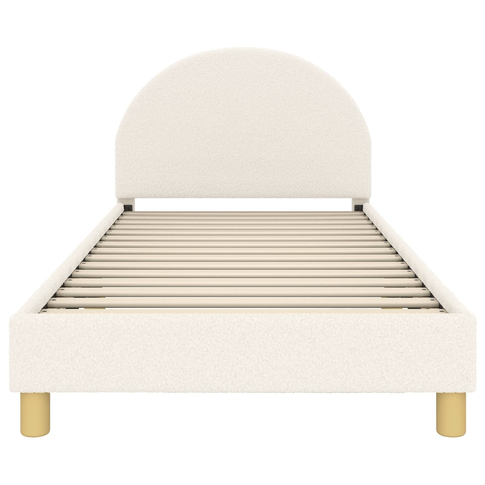 Struttura letto bambini con testata Crema 80 x 200 cm 42011030