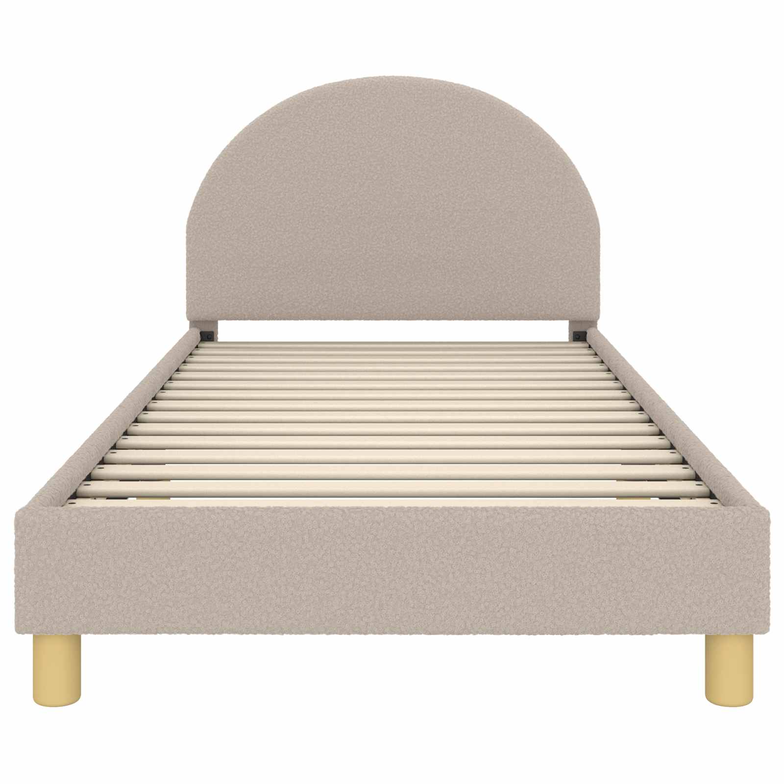 Struttura letto bambini con testata Grigio chiaro 90 x 190 cm 42011035