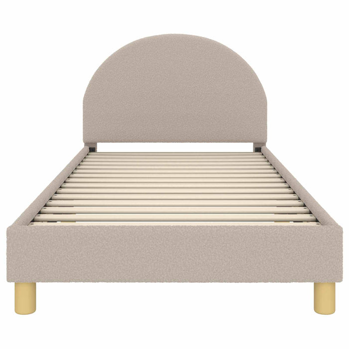 Struttura letto bambini con testata Grigio chiaro 90 x 190 cm 42011035