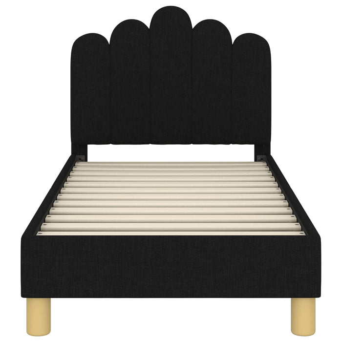 Struttura letto per bambini con testata Nero 70 x 140 cm 42011041